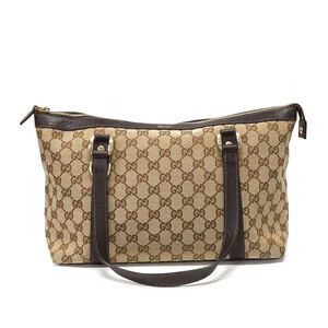 Gucci GG Canvas Abbey Tote Shoulder bag Beige Brown